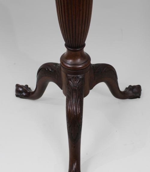 ANTIQUE GEORGIAN REVIVAL MAHOGANY TORCHRE PEDESTAL STAND - ADDITIONAL PHOTO 7