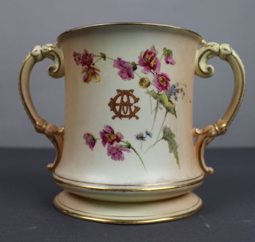 LARGE ROYAL WORCESTER LOVING CUP WORCESTER CATHEDRAL C1902