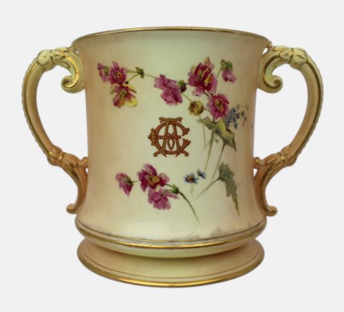 LARGE ROYAL WORCESTER LOVING CUP WORCESTER CATHEDRAL C1902 - ADDITIONAL PHOTO 6