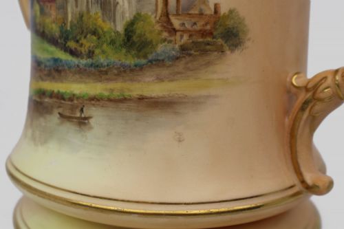 LARGE ROYAL WORCESTER LOVING CUP WORCESTER CATHEDRAL C1902 - ADDITIONAL PHOTO 8