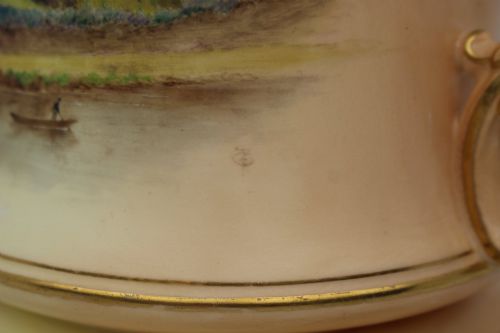 LARGE ROYAL WORCESTER LOVING CUP WORCESTER CATHEDRAL C1902 - ADDITIONAL PHOTO 9