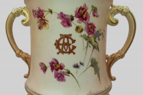 LARGE ROYAL WORCESTER LOVING CUP WORCESTER CATHEDRAL C1902 - ADDITIONAL PHOTO 10