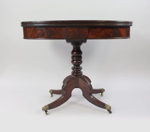 EARLY 19TH CENTURY REGENCY MAHOGANY TEA TABLE - ADDITIONAL PHOTO 2