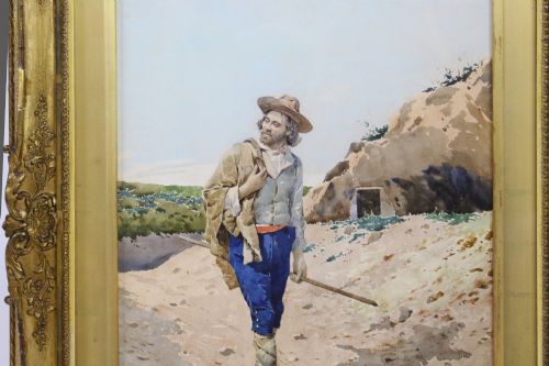 PAIR OF GRAND TOUR ITALIAN WATERCOLOURS BY FILIPPO INDONI 18421908 ROME 1880 - ADDITIONAL PHOTO 8