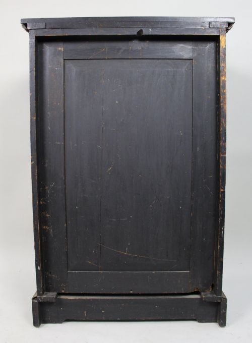 ANTIQUE FRENCH NAPOLEON III EBONISED PIER CABINET WITH C1860 - ADDITIONAL PHOTO 13