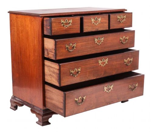 ANTIQUE 18TH C GEORGE III MAHOGANY DUMFRIES HOUSE CHEST OF DRAWERS - ADDITIONAL PHOTO 12