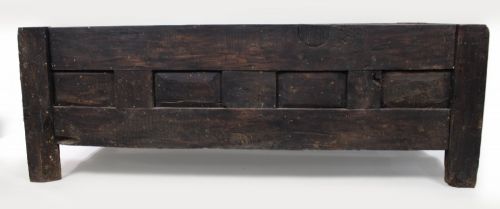 ANTIQUE 18TH CENTURY FRENCH PROVINCIAL OAK COFFER CHEST - ADDITIONAL PHOTO 13
