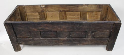 ANTIQUE 18TH CENTURY FRENCH PROVINCIAL OAK COFFER CHEST - ADDITIONAL PHOTO 14