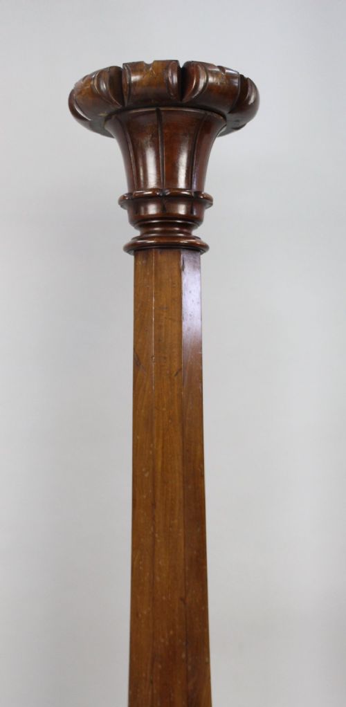 PAIR OF EARLY VICTORIAN CARVED MAHOGANY PEDESTALS - ADDITIONAL PHOTO 6