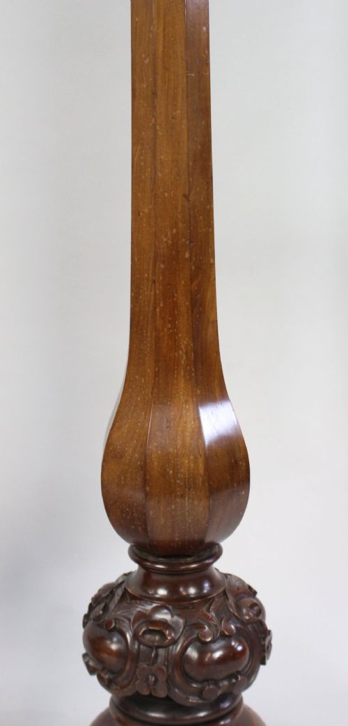 PAIR OF EARLY VICTORIAN CARVED MAHOGANY PEDESTALS - ADDITIONAL PHOTO 7