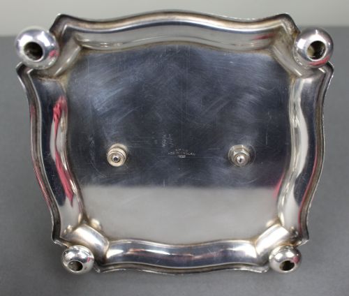 ANTIQUE SILVER PLATED CUT GLASS CRUET SET - ADDITIONAL PHOTO 7