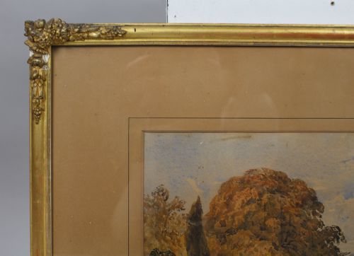 PAIR OF FINE VICTORIAN WATERCOLOURS ENGLISH LANDSCAPE VIEWS - ADDITIONAL PHOTO 4