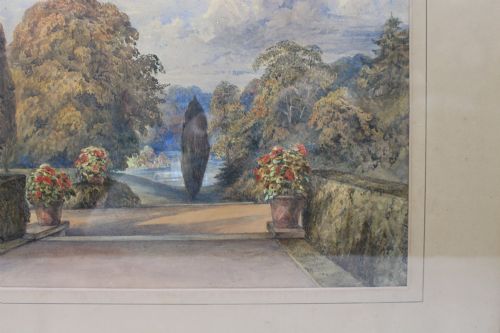 PAIR OF FINE VICTORIAN WATERCOLOURS ENGLISH LANDSCAPE VIEWS - ADDITIONAL PHOTO 6
