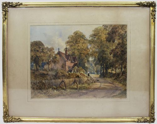 PAIR OF FINE VICTORIAN WATERCOLOURS ENGLISH LANDSCAPE VIEWS - ADDITIONAL PHOTO 8