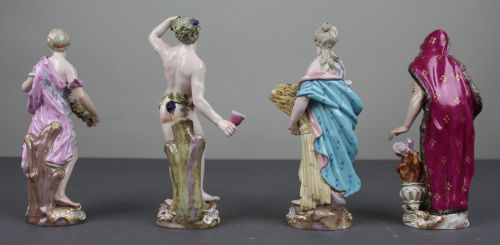 19TH CENTURY MEISSEN PORCELAIN FIGURINES THE FOUR SEASONS - ADDITIONAL PHOTO 10