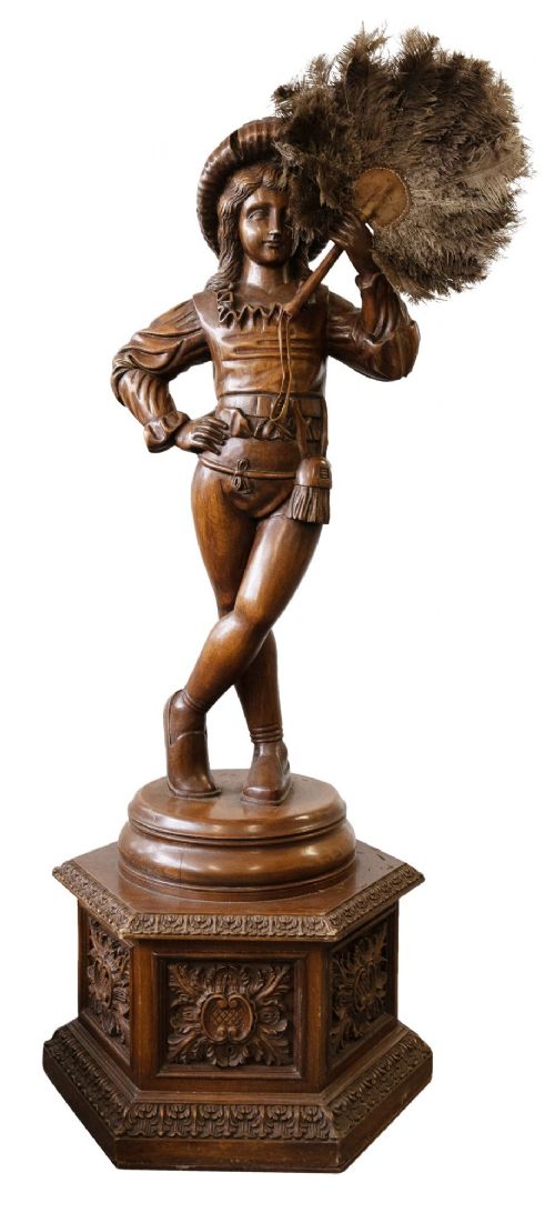 ITALIAN RENAISSANCE REVIVAL CARVED HARDWOOD FIGURE CIRCA 1900 - ADDITIONAL PHOTO 12