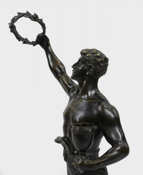 FINE LATE 19TH CENTURY BRONZE FIGURE SIGNED LEMOYNE - ADDITIONAL PHOTO 12