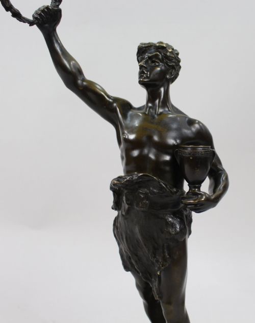 FINE LATE 19TH CENTURY BRONZE FIGURE SIGNED LEMOYNE - ADDITIONAL PHOTO 13
