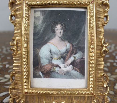 EARLY 19TH CENTURY COLOURED MEZZOTINT LADY CARRINGTON AFTER SIR THOMAS LAWRENCE - ADDITIONAL PHOTO 1