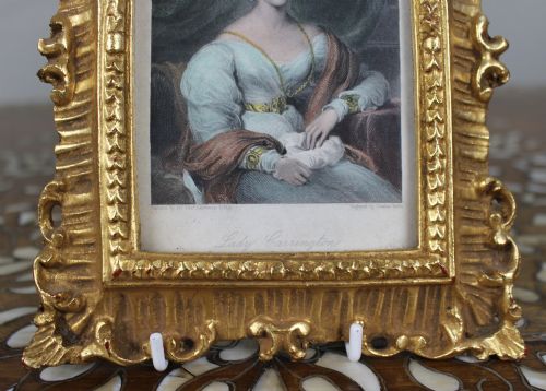EARLY 19TH CENTURY COLOURED MEZZOTINT LADY CARRINGTON AFTER SIR THOMAS LAWRENCE - ADDITIONAL PHOTO 2
