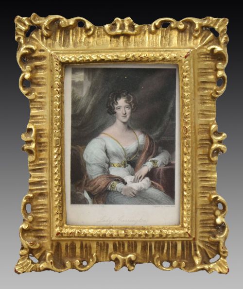 EARLY 19TH CENTURY COLOURED MEZZOTINT LADY CARRINGTON AFTER SIR THOMAS LAWRENCE - ADDITIONAL PHOTO 5