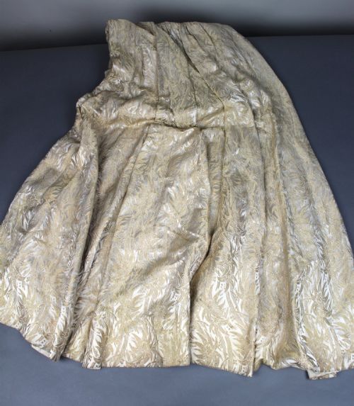 EDWARDIAN SILK BROCADE DRESS AND JACKET ENSEMBLE - ADDITIONAL PHOTO 8