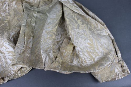 EDWARDIAN SILK BROCADE DRESS AND JACKET ENSEMBLE - ADDITIONAL PHOTO 13