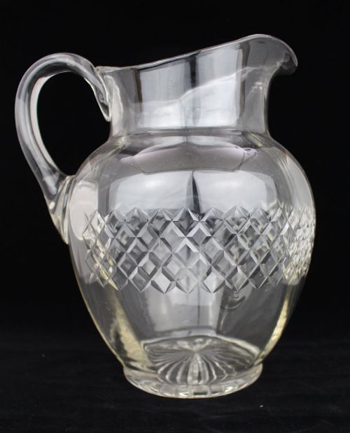 LARGE VICTORIAN CUT CRYSTAL JUG BOWL SET - ADDITIONAL PHOTO 11