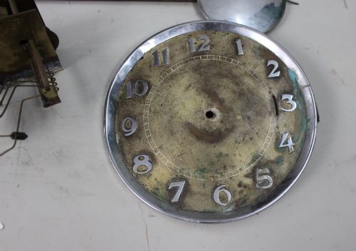 ART DECO LONGCASE CLOCK FOR RESTORATION CHROME DIAL TRIPLE WEIGHT MOVEMENT - ADDITIONAL PHOTO 4