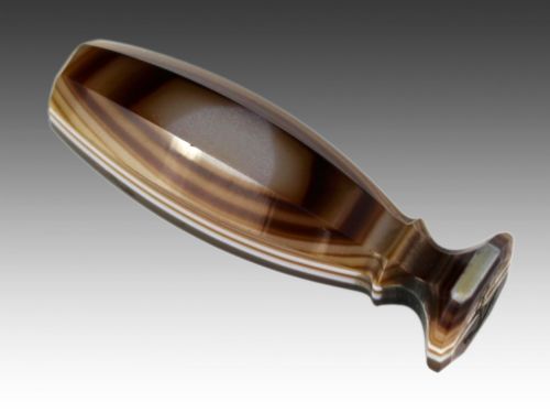 19TH CENTURY BANDED AGATE DESK SEAL