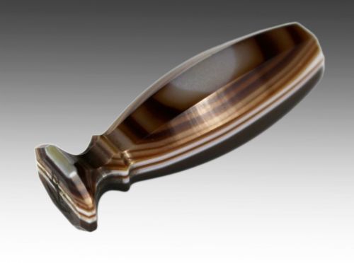 19TH CENTURY BANDED AGATE DESK SEAL - ADDITIONAL PHOTO 4