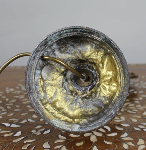 GILT METAL EWER LAMP C1900 - ADDITIONAL PHOTO 5