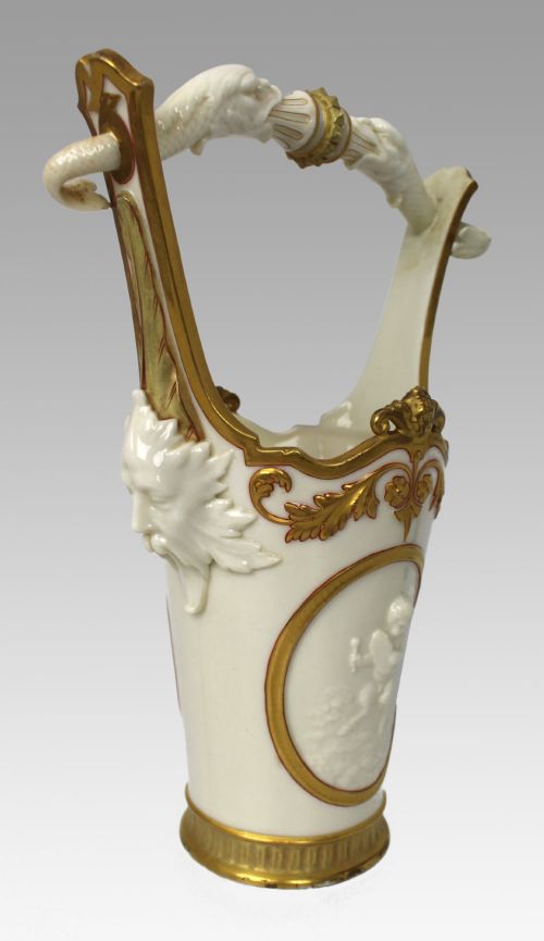 ROYAL WORCESTER EXHIBITION VASE RETAILED BY AB DANIELL SON 1884 - ADDITIONAL PHOTO 8