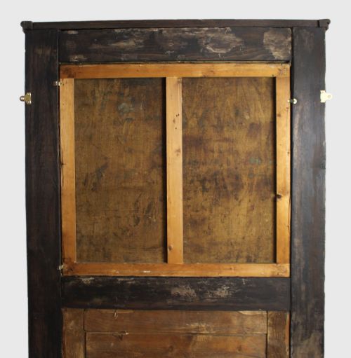 TALL FRENCH TRUMEAU MIRROR WITH PASTORAL OIL PAINTING C1890 - ADDITIONAL PHOTO 7