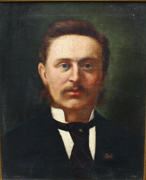 fig 1. Portrait Painting of a Gentleman by George Frederick Harris (1855–1936)
