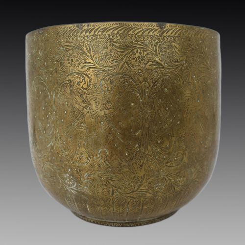 Antique Indian Brass Cachepot C.1880
