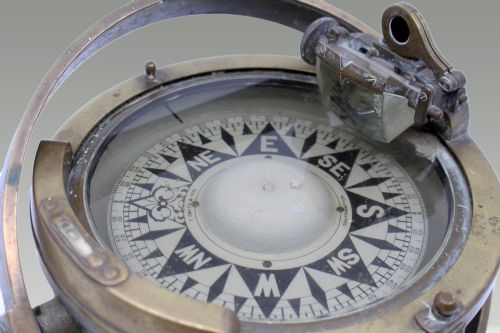 fig 2. Early 20th Century Bronze and Brass Gimballed Ship's Compass by F. Smith & Sons