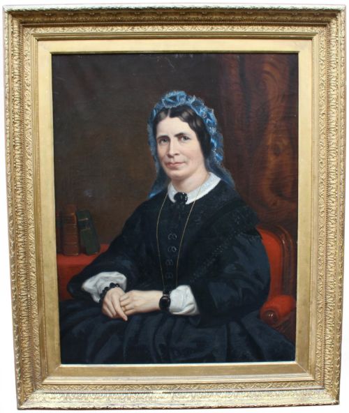 Large and Impressive Victorian Portrait by W.r. Waters – Dated 1877