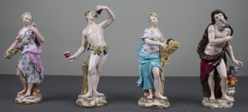 19th Century Meissen Porcelain Figurines – Set of the Four Seasons