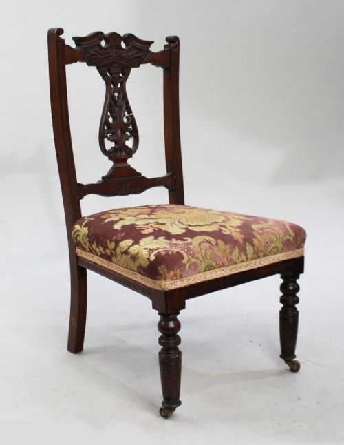 Edwardian Mahogany Nursing Chair