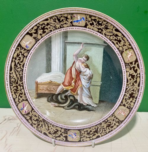19th Century Meissen Hand Painted Cabinet Plate