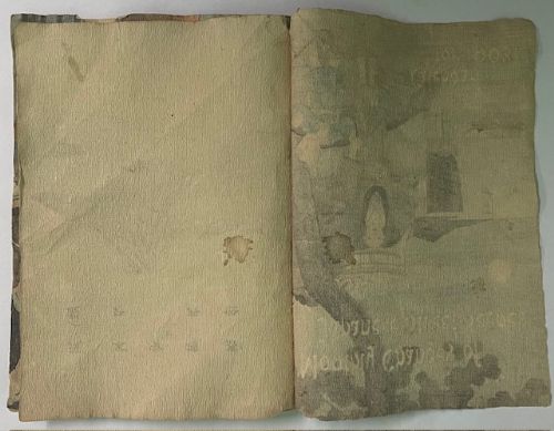 Japanese Crepe Paper Calendar 1903 T. Hasegawa Tokyo