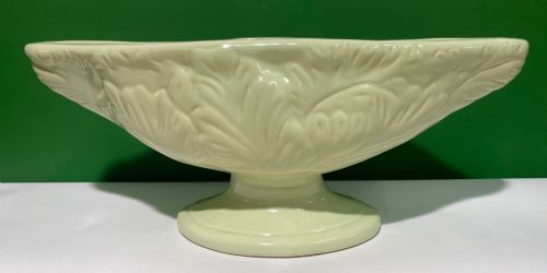 Constance Spry Fulham Pottery Lotus Leaf Boat Shaped Vase
