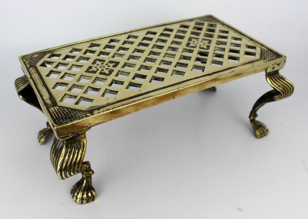 Antique Brass Trivet, circa 1900