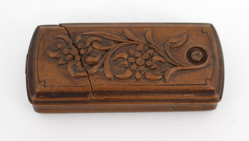 Carved Wooden Vesta Case, c.1880–1910