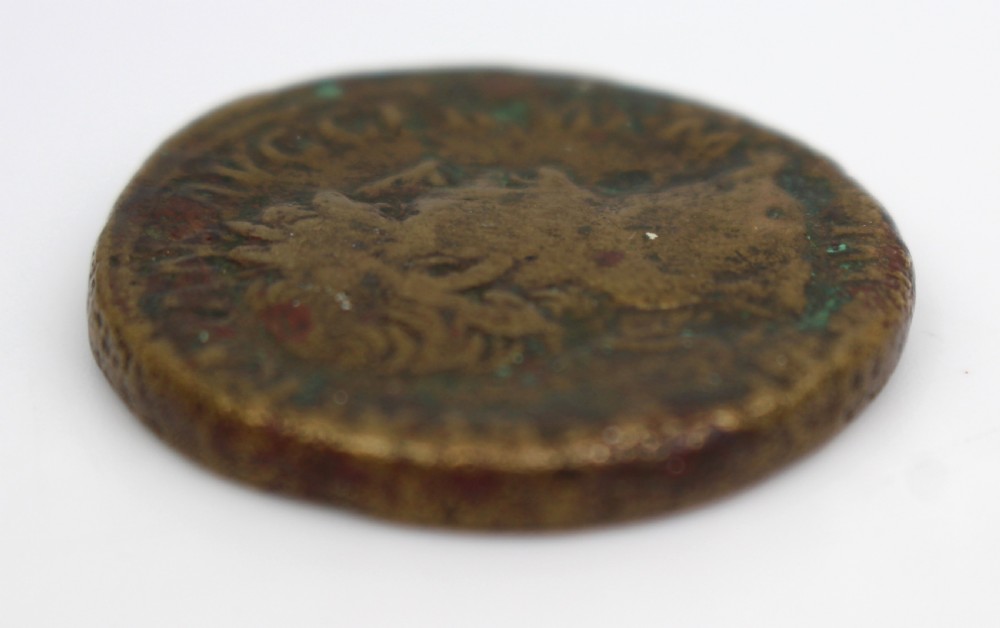 Early 2nd Century Roman Coin Sestertius of Emperor Trajan View IV