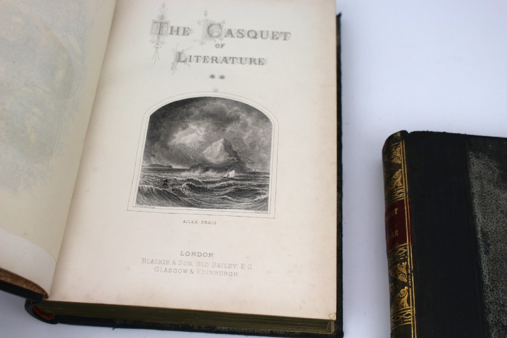 Pair of Antique Leather-Bound Books – The Casquet of Literature, Volumes II & VI View VI