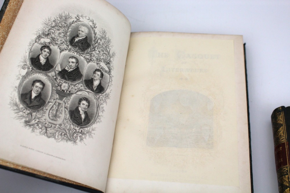 Pair of Antique Leather-Bound Books – The Casquet of Literature, Volumes II & VI View VIII