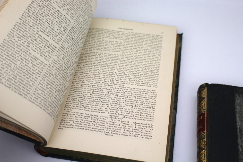 Pair of Antique Leather-Bound Books – The Casquet of Literature, Volumes II & VI View IX