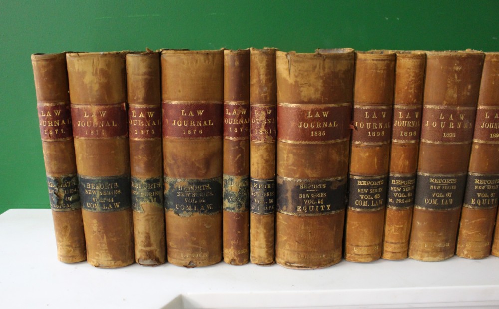 Books Antique Law Books – Law Journal & Reports, 1871–1915 (21 Volumes) View II